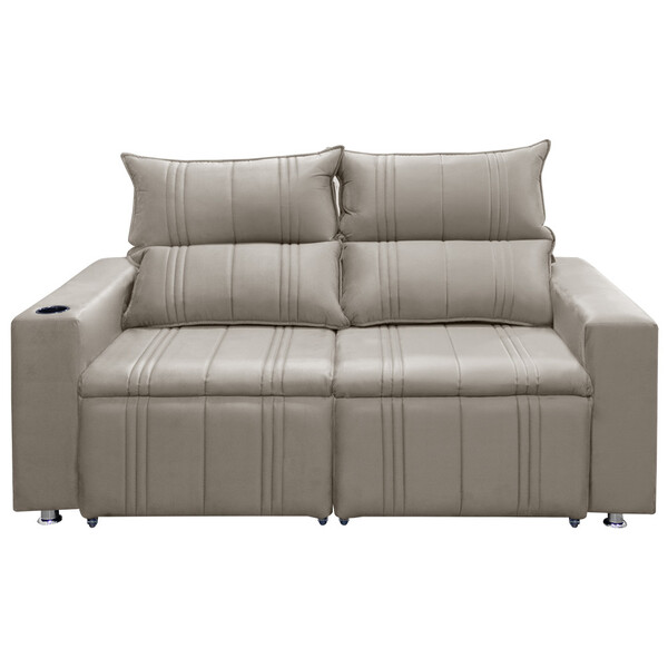 Sofá 2 Lugares Retrátil E Reclinável Madri 1,50m C/molas - Ve