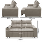 Sofá 2 Lugares Retrátil E Reclinável Madri 1,50m C/molas - Ve