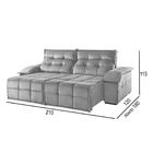 Sofá 2 Lugares Retrátil E Reclinável Martins M-122 Veludo Cin