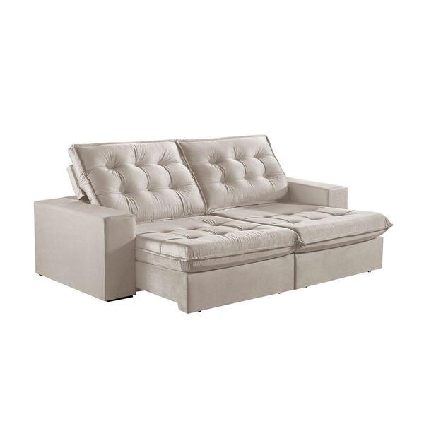 Sofá 2 Lugares Retrátil E Reclinável Martins M-165 Veludo Cre