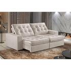 Sofá 2 Lugares Retrátil E Reclinável Martins M-165 Veludo Cre