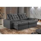 Sofá 2 Lugares Retrátil E Reclinável Martins M-165 Veludo Gra