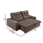 Sofá 2 Lugares Retrátil E Reclinável Martins M-166 Veludo Mar