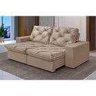 Sofá 2 Lugares Retrátil E Reclinável Martins M-176 Veludo Bege