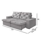 Sofá 2 Lugares Retrátil E Reclinável Martins M-176 Veludo Cin