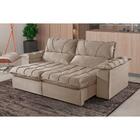 Sofá 2 Lugares Retrátil E Reclinável Martins M-178 Veludo Bege