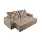 Sofá 2 Lugares Retrátil E Reclinável Martins M-181 Veludo Bege