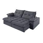 Sofá 2 Lugares Retrátil E Reclinável Martins M-183 Veludo Gra