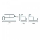 Sofá 2 Lugares Retrátil E Reclinável Plutão  Suede/cinza