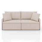 Sofá 2 Lugares Retrátil E Reclinável Stilo Linho Cru 154 Cm