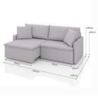 Sofá 2 Lugares Retrátil E Reclinável Stilo Linho Prata 154 Cm