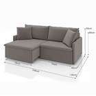 Sofá 2 Lugares Retrátil E Reclinável Stilo Veludo Avelã 154 Cm