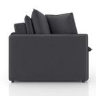 Sofá 2 Lugares Retrátil E Reclinável Stilo Veludo Grafite 154