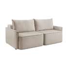 Sofá 2 Lugares Retrátil Moon Linho Cru