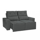 Sofá 2 Lugares Retrátil Reclinável 150cm Veludo Vegas Wood Es