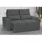 Sofá 2 Lugares Retrátil Reclinável 180cm Veludo Vegas Wood Es
