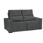 Sofá 2 Lugares Retrátil Reclinável 180cm Veludo Vegas Wood Es