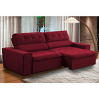 Sofa 2 Lugares Retratil Reclinavel Atenas 1 60 M Suede Vermel