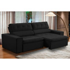 Sofa 2 Lugares Retratil Reclinavel Atenas 2 10 M Suede Preto