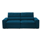 Sofa 2 Lugares Retratil Reclinavel Atenas 2 30 M Suede Azul M