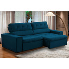 Sofa 2 Lugares Retratil Reclinavel Atenas 2 30 M Suede Azul M
