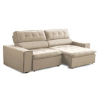 Sofa 2 Lugares Retratil Reclinavel Atenas 2 50 M Suede Bege