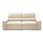 Sofa 2 Lugares Retratil Reclinavel Atenas 2 50 M Suede Bege