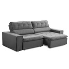 Sofa 2 Lugares Retratil Reclinavel Atenas 2 50 M Suede Cinza
