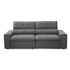 Sofa 2 Lugares Retratil Reclinavel Atenas 2 50 M Suede Cinza