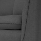 Sofá 2 Lugares Retrô 164cm Linho Kassia Grafite