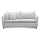 Sofá 2 Lugares Retrô 204m Veludo Kassia Cinza