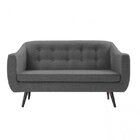 Sofá 2 Lugares Retrô  Cinza