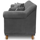 Sofa 2 Lugares Retro Polo 160cm Com Almofada Suede Ezz
