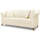 Sofa 2 Lugares Retro Polo 180cm Com Almofada Linho Ezz