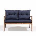 Sofá 2 Lugares Riade Acquablock Castanho/azul