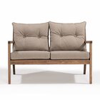 Sofá 2 Lugares Riade Acquablock Castanho/fendi