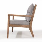 Sofá 2 Lugares Riade Acquablock Castanho/grafite