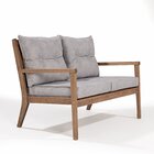 Sofá 2 Lugares Riade Acquablock Castanho/grafite