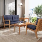 Sofá 2 Lugares Riade Acquablock Jatobá/azul