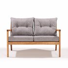 Sofá 2 Lugares Riade Acquablock Jatobá/grafite