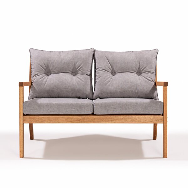 Sofá 2 Lugares Riade Acquablock Jatobá/grafite