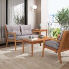 Sofá 2 Lugares Riade Acquablock Jatobá/grafite