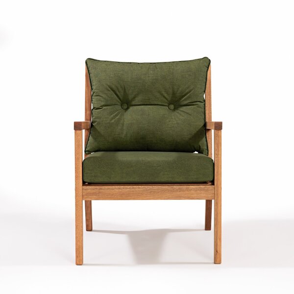 Sofá 2 Lugares Riade Acquablock Jatobá/verde