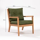 Sofá 2 Lugares Riade Acquablock Jatobá/verde