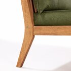 Sofá 2 Lugares Riade Acquablock Jatobá/verde