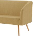 Sofá 2 Lugares Rock Linho Amarelo - Daf Mobiliário