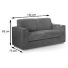 Sofá 2 Lugares Roma Corino Marrom