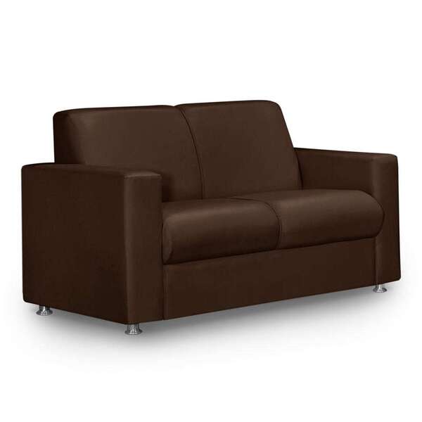 Sofá 2 Lugares Roma Corino Marrom