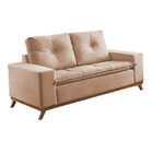 Sofá 2 Lugares Rosé Em Suede 1,60m Nashville