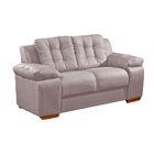 Sofá 2 Lugares Rosé Em Veludo 1,57m Zumthor